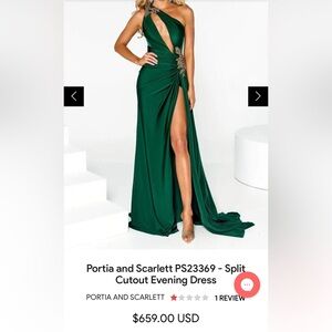 Emerald green Portia & Scarlet dress